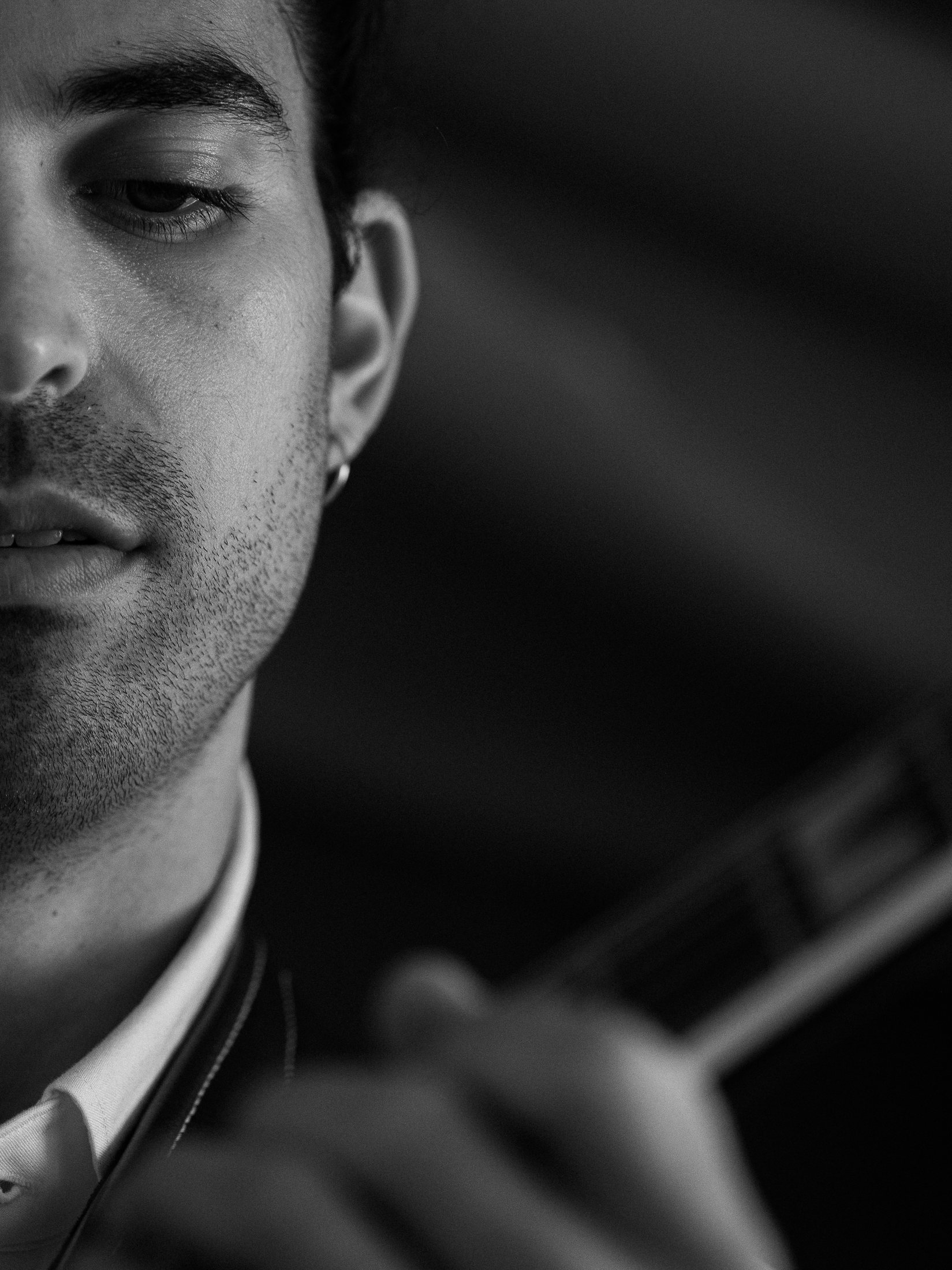 Close portrait of Kai Gluska